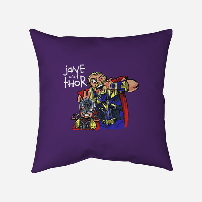 Jane And Thor-none removable cover w insert throw pillow-zascanauta