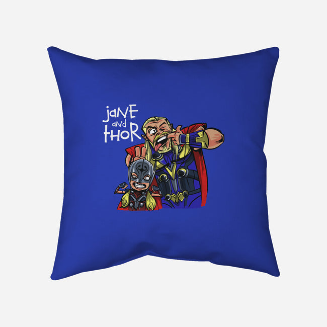 Jane And Thor-none removable cover w insert throw pillow-zascanauta