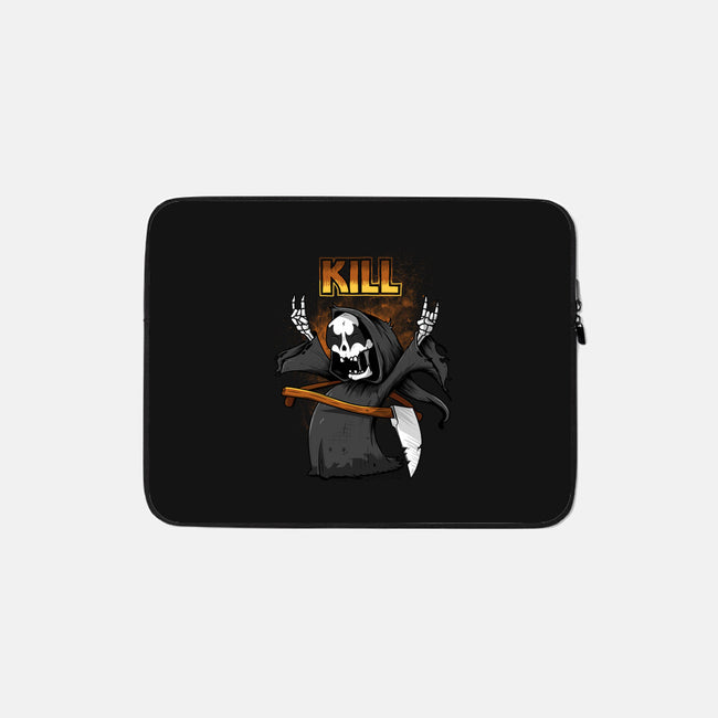 Kiss And Death-none zippered laptop sleeve-ducfrench