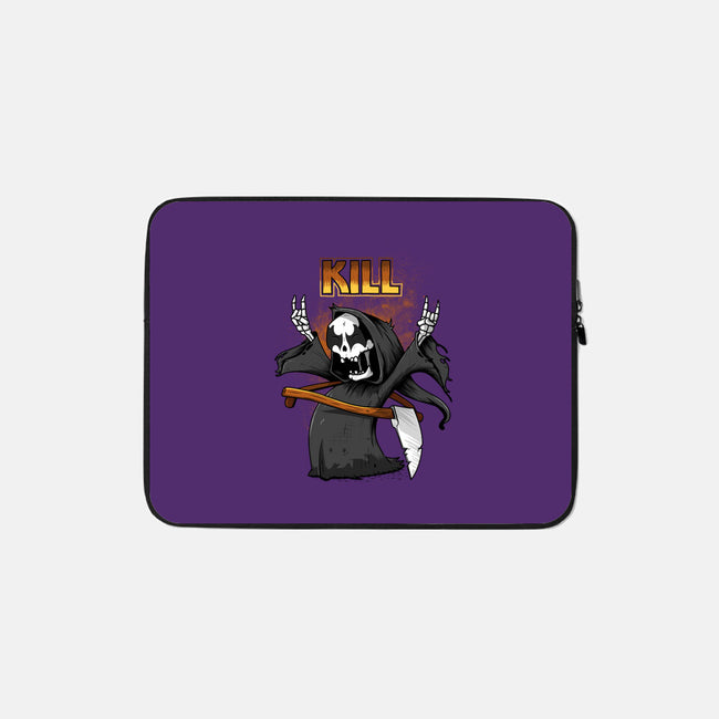Kiss And Death-none zippered laptop sleeve-ducfrench