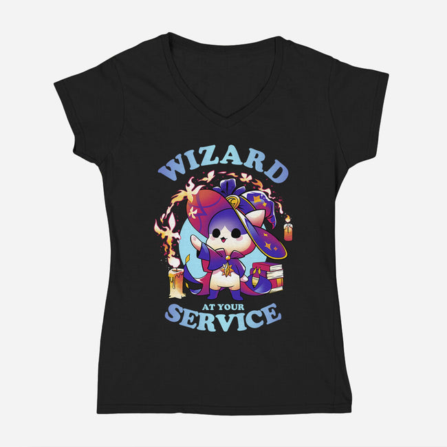 Wizard's Call-womens v-neck tee-Snouleaf