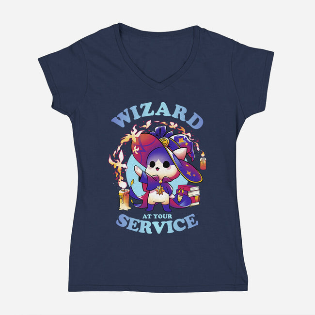 Wizard's Call-womens v-neck tee-Snouleaf