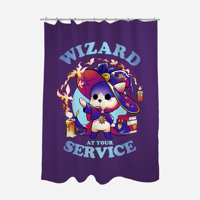 Wizard's Call-none polyester shower curtain-Snouleaf