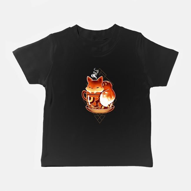 Cup Of Fox-baby basic tee-Snouleaf