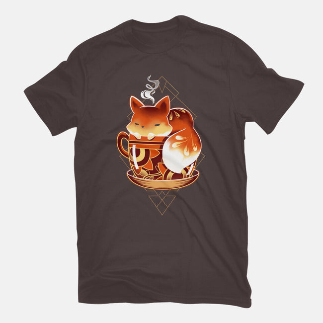 Cup Of Fox-womens basic tee-Snouleaf