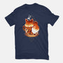 Cup Of Fox-womens fitted tee-Snouleaf