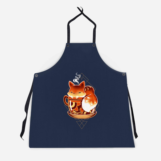 Cup Of Fox-unisex kitchen apron-Snouleaf