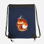 Cup Of Fox-none drawstring bag-Snouleaf