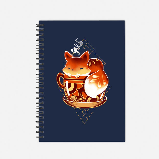 Cup Of Fox-none dot grid notebook-Snouleaf