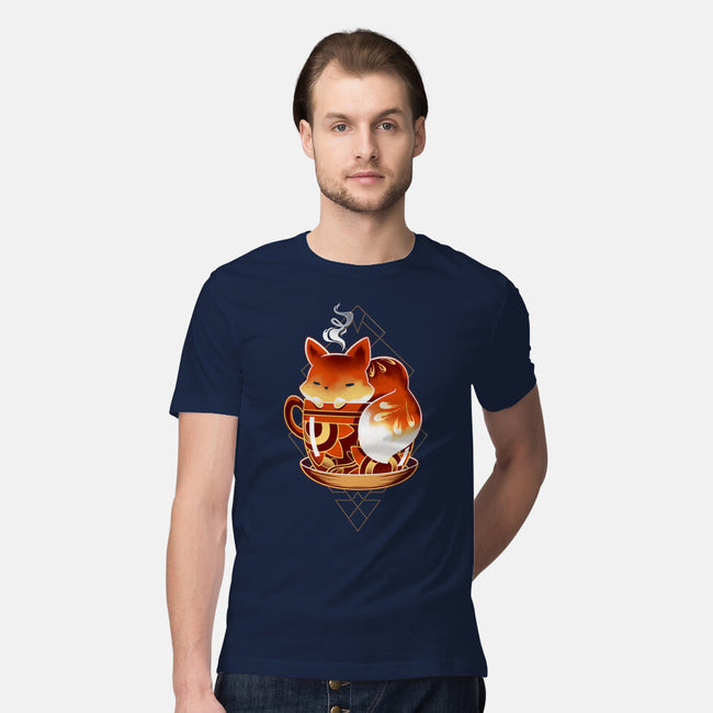 Cup Of Fox-mens premium tee-Snouleaf