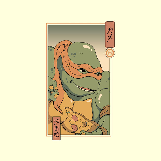 Orange Kame Ninja-none glossy sticker-vp021