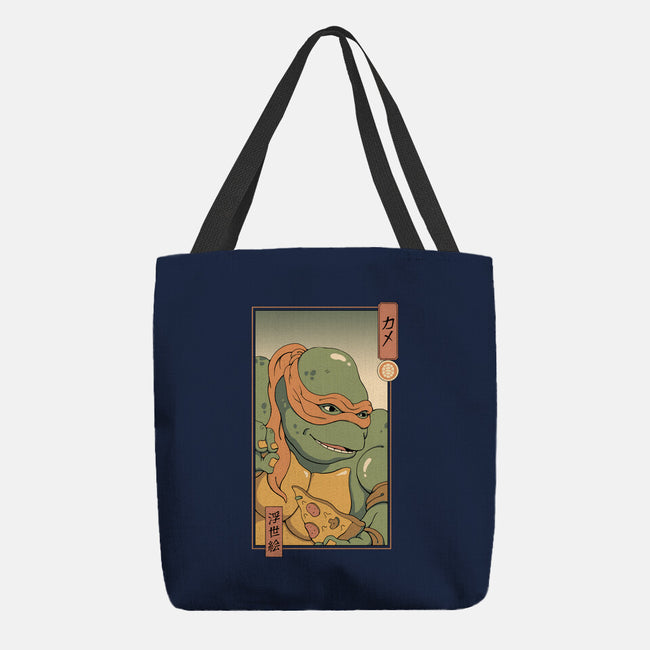 Orange Kame Ninja-none basic tote bag-vp021