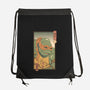 Orange Kame Ninja-none drawstring bag-vp021