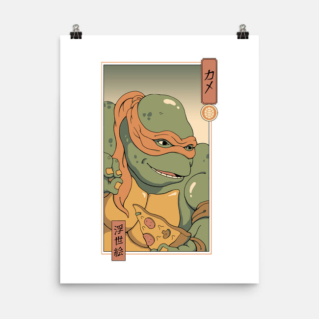 Orange Kame Ninja-none matte poster-vp021