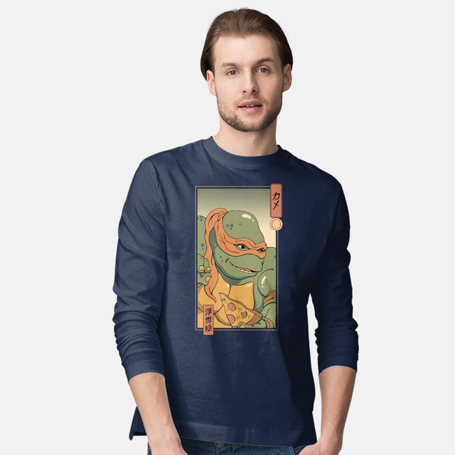 Orange Kame Ninja-mens long sleeved tee-vp021