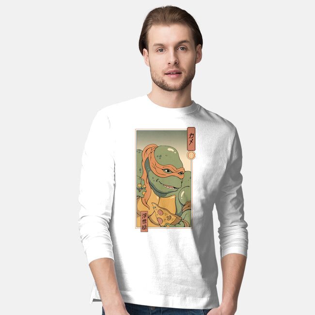 Orange Kame Ninja-mens long sleeved tee-vp021