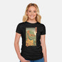 Orange Kame Ninja-womens fitted tee-vp021