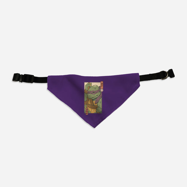 Purple Kame Ninja-dog adjustable pet collar-vp021