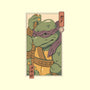 Purple Kame Ninja-none removable cover w insert throw pillow-vp021