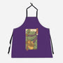 Purple Kame Ninja-unisex kitchen apron-vp021