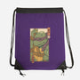 Purple Kame Ninja-none drawstring bag-vp021