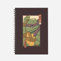 Purple Kame Ninja-none dot grid notebook-vp021
