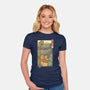 Purple Kame Ninja-womens fitted tee-vp021