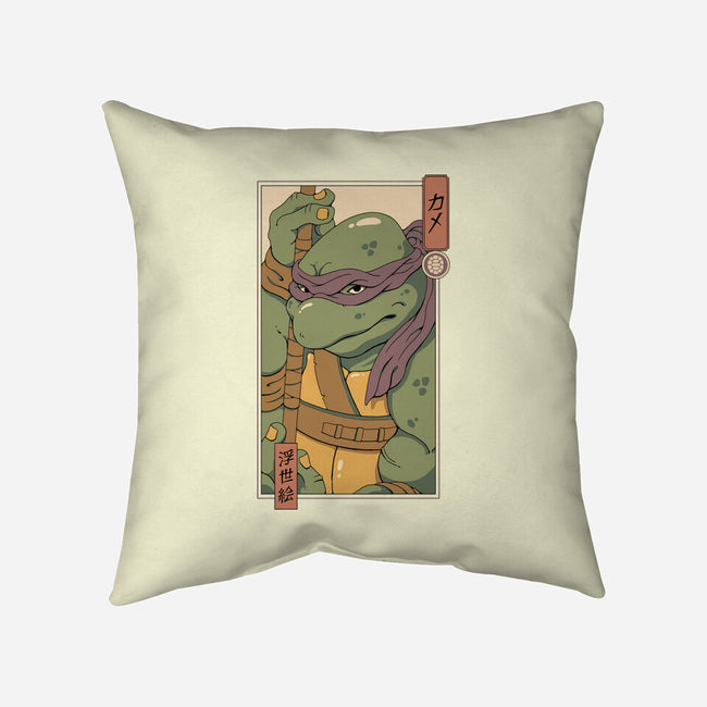 Purple Kame Ninja-none removable cover w insert throw pillow-vp021