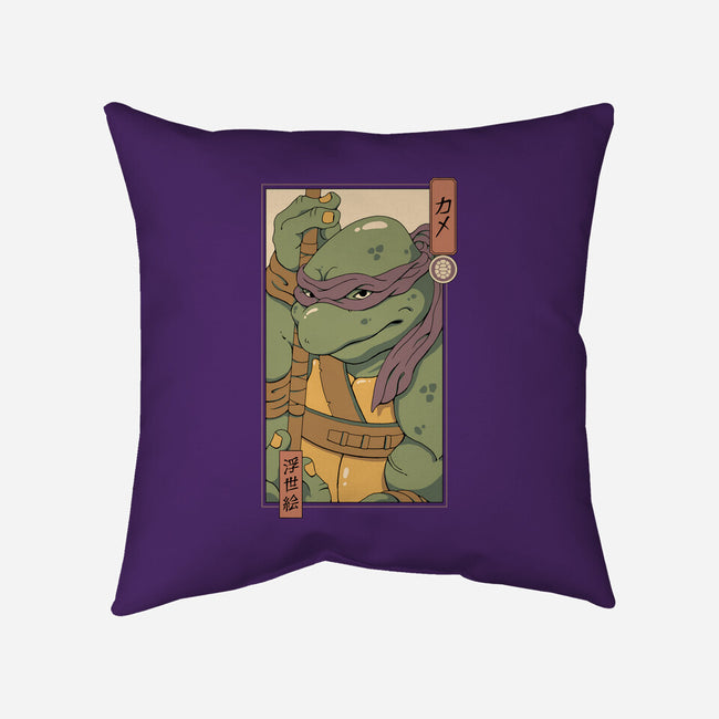 Purple Kame Ninja-none removable cover throw pillow-vp021