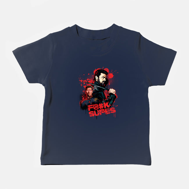 F Supes-baby basic tee-Conjura Geek