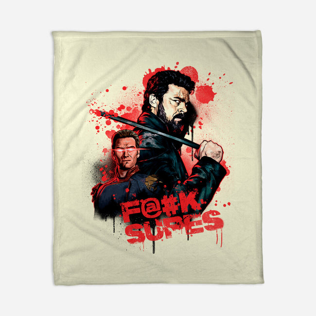 F Supes-none fleece blanket-Conjura Geek