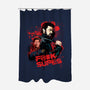 F Supes-none polyester shower curtain-Conjura Geek