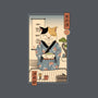 Cat Tea Ceremony-none removable cover w insert throw pillow-vp021