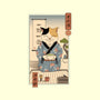 Cat Tea Ceremony-none removable cover w insert throw pillow-vp021