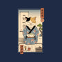 Cat Tea Ceremony-none removable cover w insert throw pillow-vp021