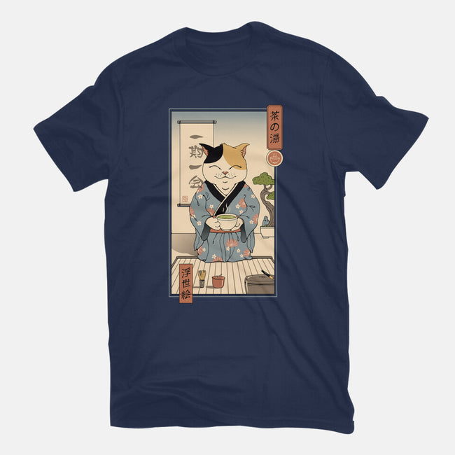 Cat Tea Ceremony-mens heavyweight tee-vp021