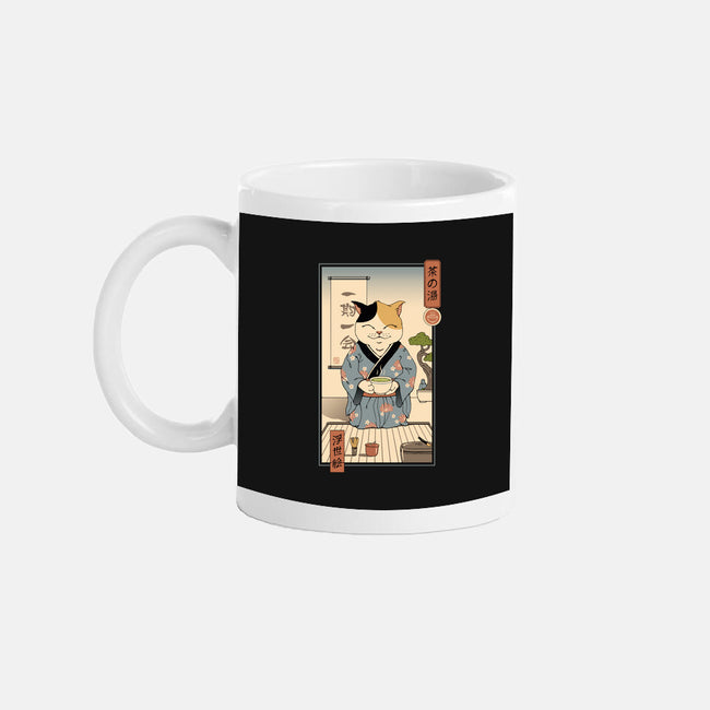 Cat Tea Ceremony-none glossy mug-vp021