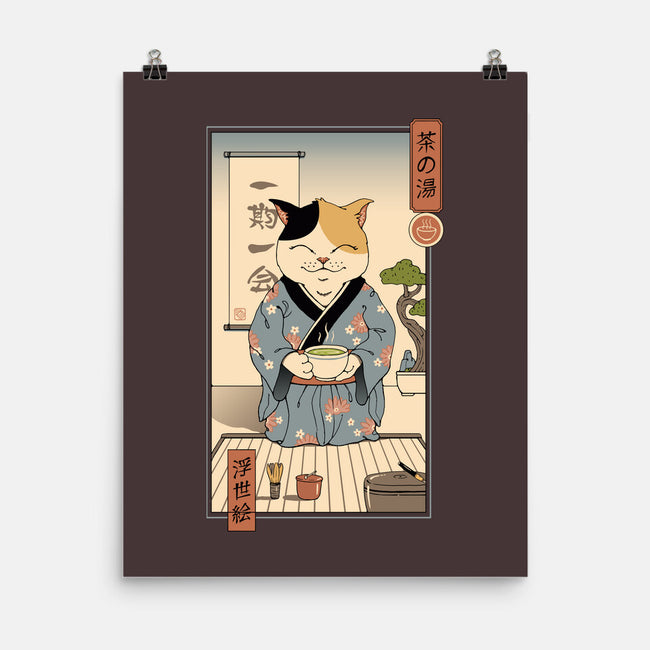 Cat Tea Ceremony-none matte poster-vp021