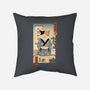 Cat Tea Ceremony-none removable cover w insert throw pillow-vp021