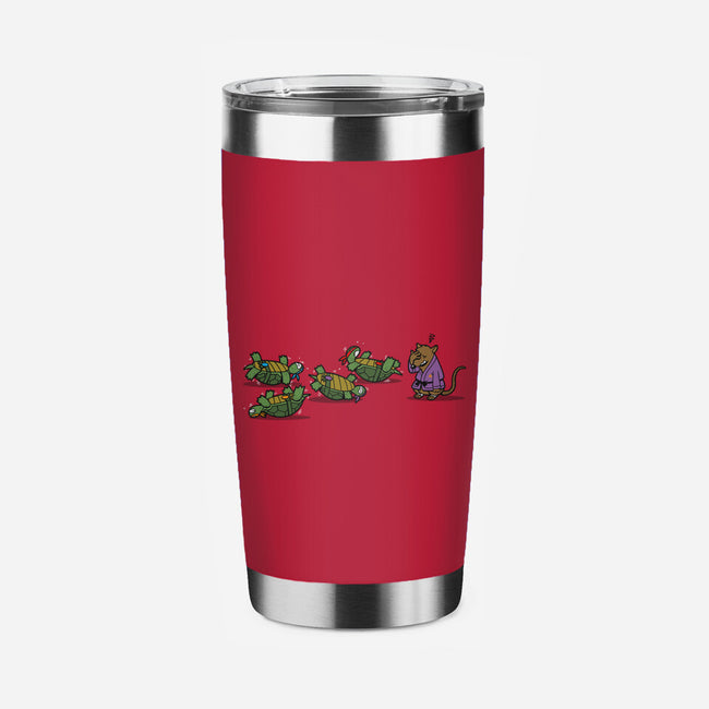 Turtle Training-none stainless steel tumbler drinkware-Boggs Nicolas