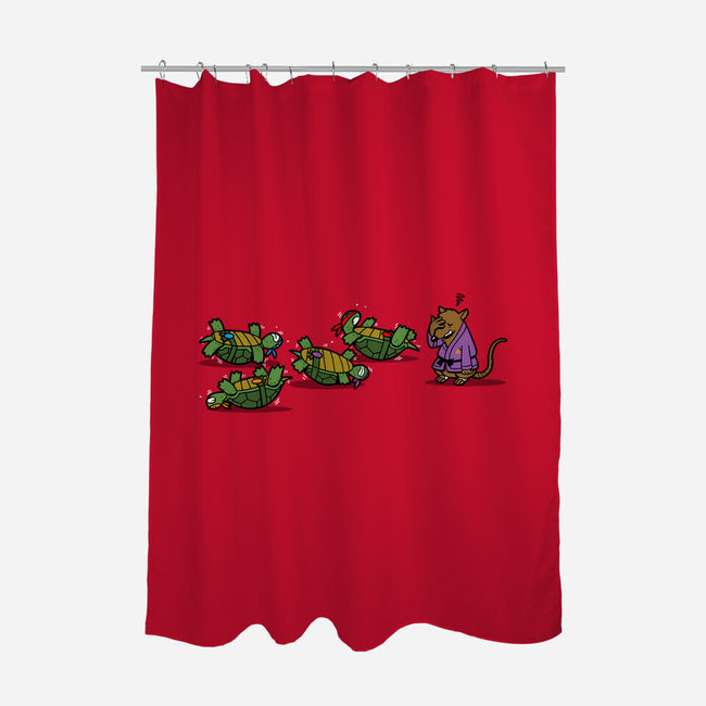 Turtle Training-none polyester shower curtain-Boggs Nicolas