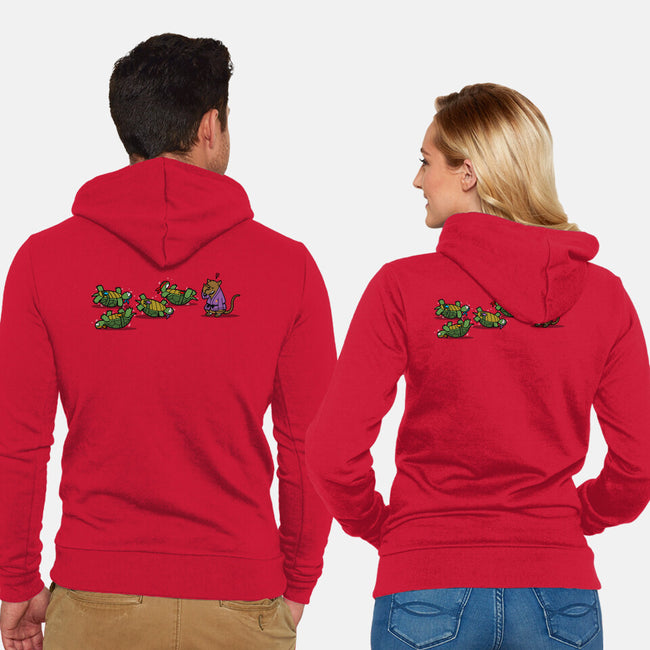 Turtle Training-unisex zip-up sweatshirt-Boggs Nicolas