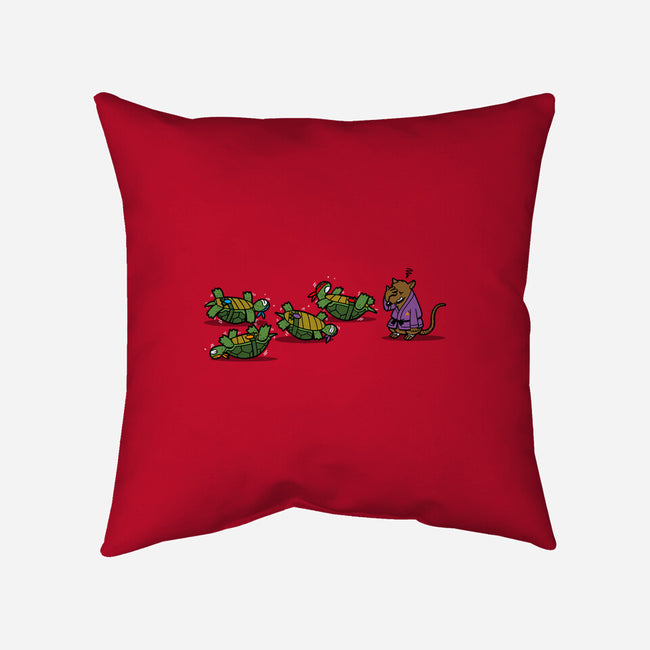 Turtle Training-none removable cover w insert throw pillow-Boggs Nicolas