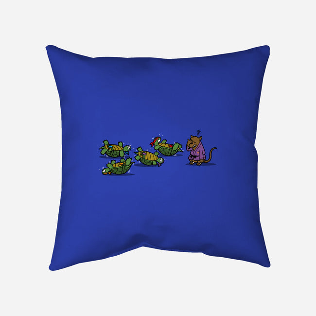Turtle Training-none removable cover w insert throw pillow-Boggs Nicolas
