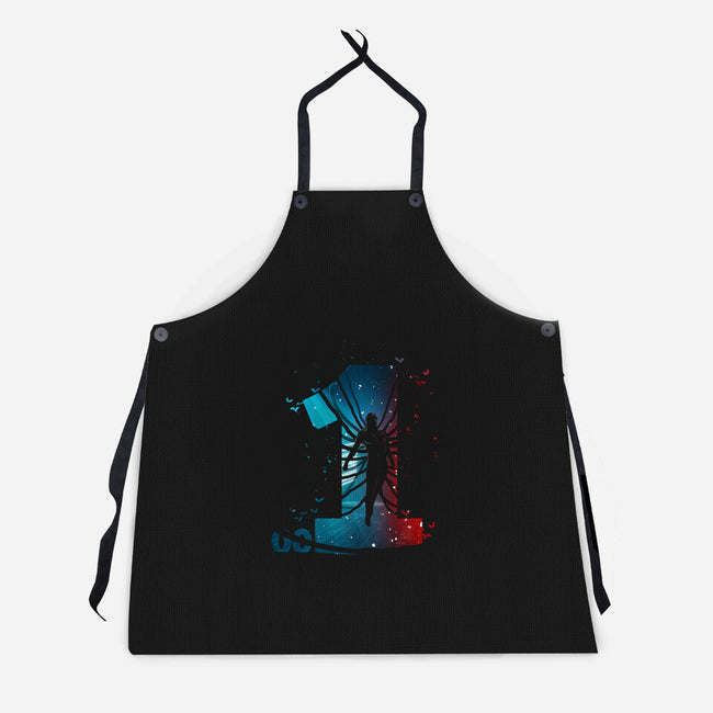 Vecna Is Here-unisex kitchen apron-meca artwork