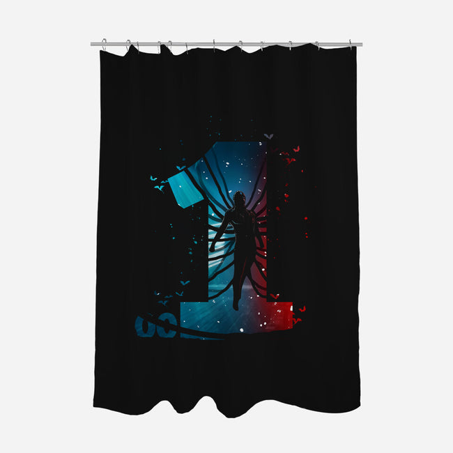 Vecna Is Here-none polyester shower curtain-meca artwork