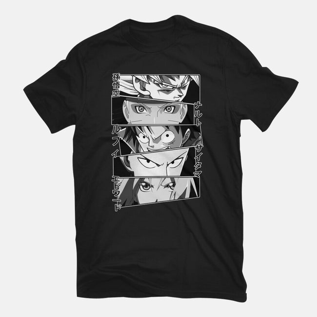 Anime Heroes-womens basic tee-meca artwork