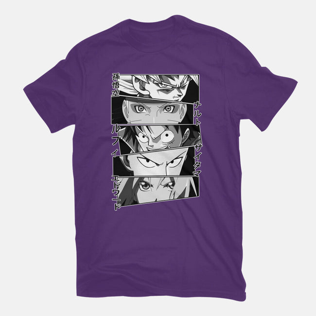 Anime Heroes-womens basic tee-meca artwork