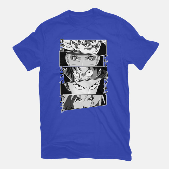 Anime Heroes-unisex basic tee-meca artwork