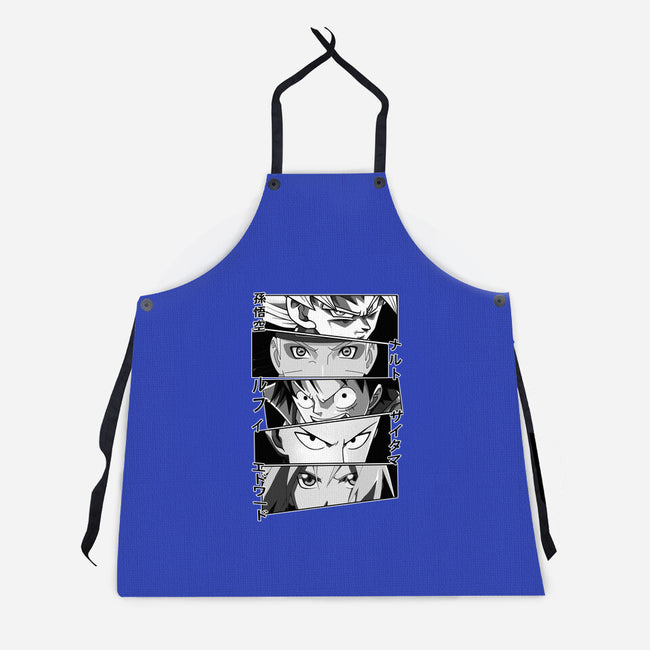 Anime Heroes-unisex kitchen apron-meca artwork